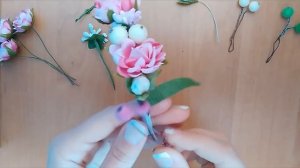 Обруч / венок из цветов на голову. / Hoop / wreath of flowers on the head