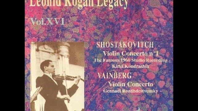 Leonid Kogan - Vainberg: Violin Concerto in G minor Op.67, III. Adagio смотреть онлайн
