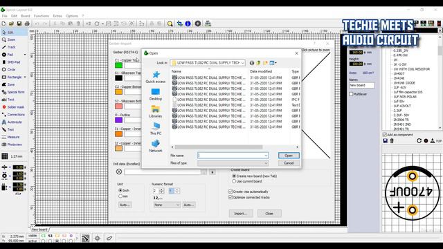 GERBER file Open (import) via •Sprint Layout 6 смотреть онлайн
