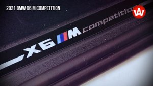 2021 BMW X6 M Competition F96 in Alpine White with Sakhir Orange interior