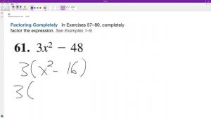 factor 3x^2 - 48