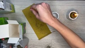 Свеча из вощины Свеча ОЧИЩЕНИЕ Ладан, травы Свеча своими руками Мастер Класс