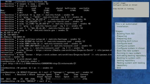 Arch Linux installation recording to kernel 5.11.15-arch1-2 (testing) смотреть онлайн