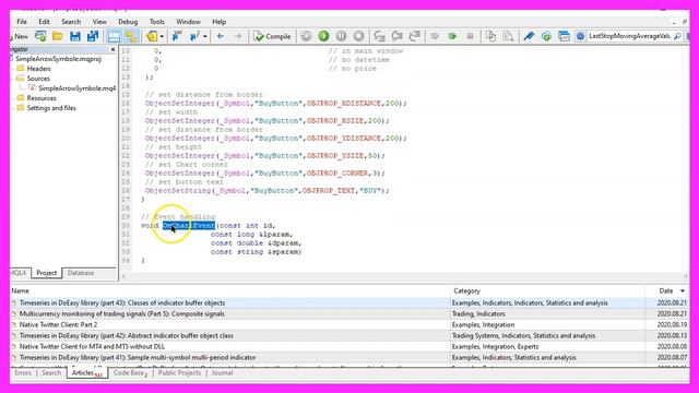 MQL4 TUTORAL BASICS 86 SIMPLE BUY BUTTON OBJECT