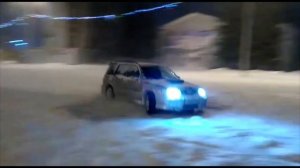 Subaru Forester sf5 sti turbo дрифт зимой