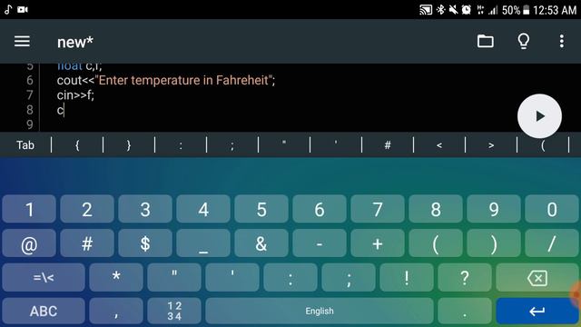 lect 01:Change Fahrenheit into Celsius| Small program of c++ #clanguage #coding #compiler #c++ AK