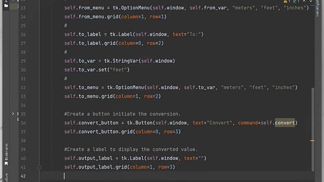 How to build a custom GUI unit converter in python using tkinter | step-by-step beginner's guide