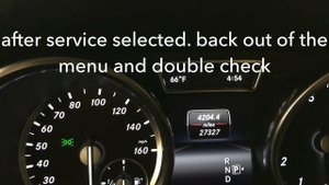 How to reset the maintenance light on a 166 Mercedes Benz GL