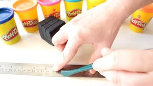 Лепим кубик из пластилина. DIY. Play-Doh. Rubik's cube