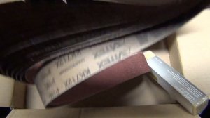 Шлифовальные ленты для гриндера .(распаковка)