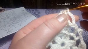 УРОК 51. Ажурный треугольник № 2. Вязание крючком.