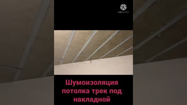 Шумоизоляция потолка трек под накладной светильник