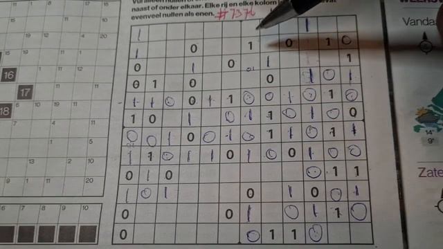 Storm Ciarán in The Netherlands. (#7376) Binary Sudoku. 11-02-2023 part 1 of 2 смотреть онлайн