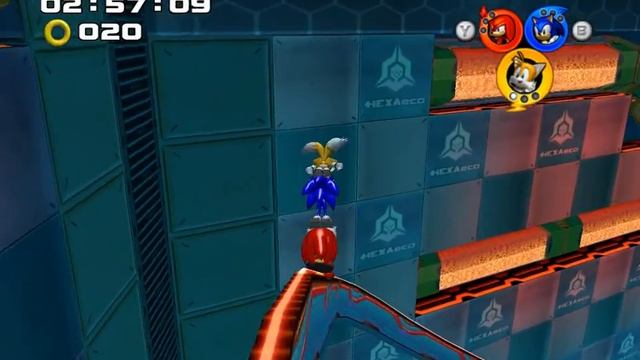 Sonic Heroes level 4 Power Plant. Прохождение. Четвертый уровень. Соник Бум, мультик игра для детей