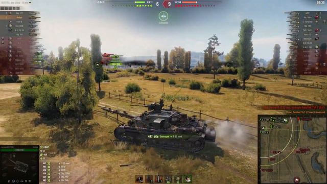 Badger Tank Destroyers 10 lvl - 7 kills, 10k damage - World of Tanks смотреть онлайн