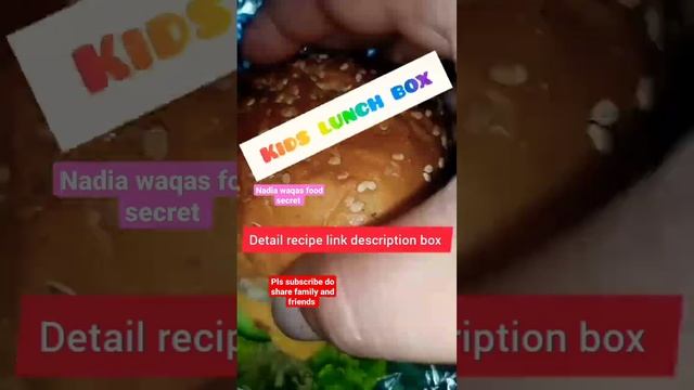 Bun Kabab|Cheese Burger|Kids Lunch Box Recipes