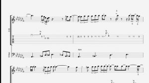 Blues Boy Tune - BB King Guitar and Guitar Bass transcription by Iván Montelongo