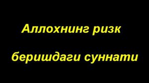 Шайх Содик Самаркандий | Ризк хакида (3-дарс)