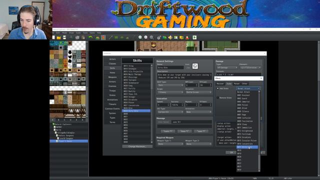 Livestream - LMAG 2018 - Adding Monsters - Natural Explorers - RPG Maker MV