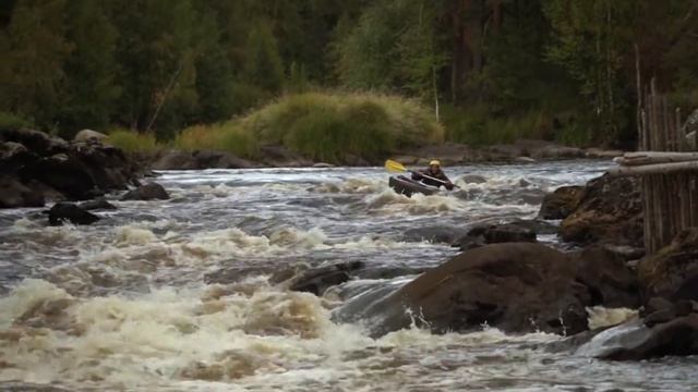 Осенний сплав на байдарке по Южной Карелии. Река Водла