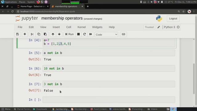 #14 Membership operators and Identity operators in Python | Python Tutorial for Beginners in Hindi