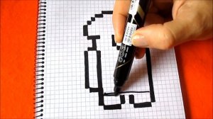 Что будет, если соединить Леона из Бравл Старс с Амонг Ас Как рисовать по клеткам  How to Draw