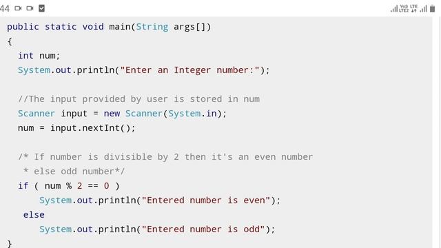 Find Given Number is Even or Odd in Java Telugu -Java Sample Programs for Beginners With Explanatio смотреть онлайн