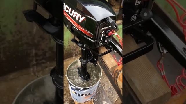 Проверка лодочного мотора Mercury 3.3 на холостой ход и охлаждение смотреть онлайн