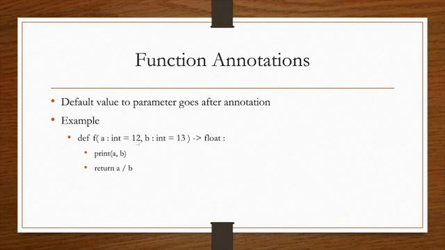 Python Full Course 75 Function Annotations Python