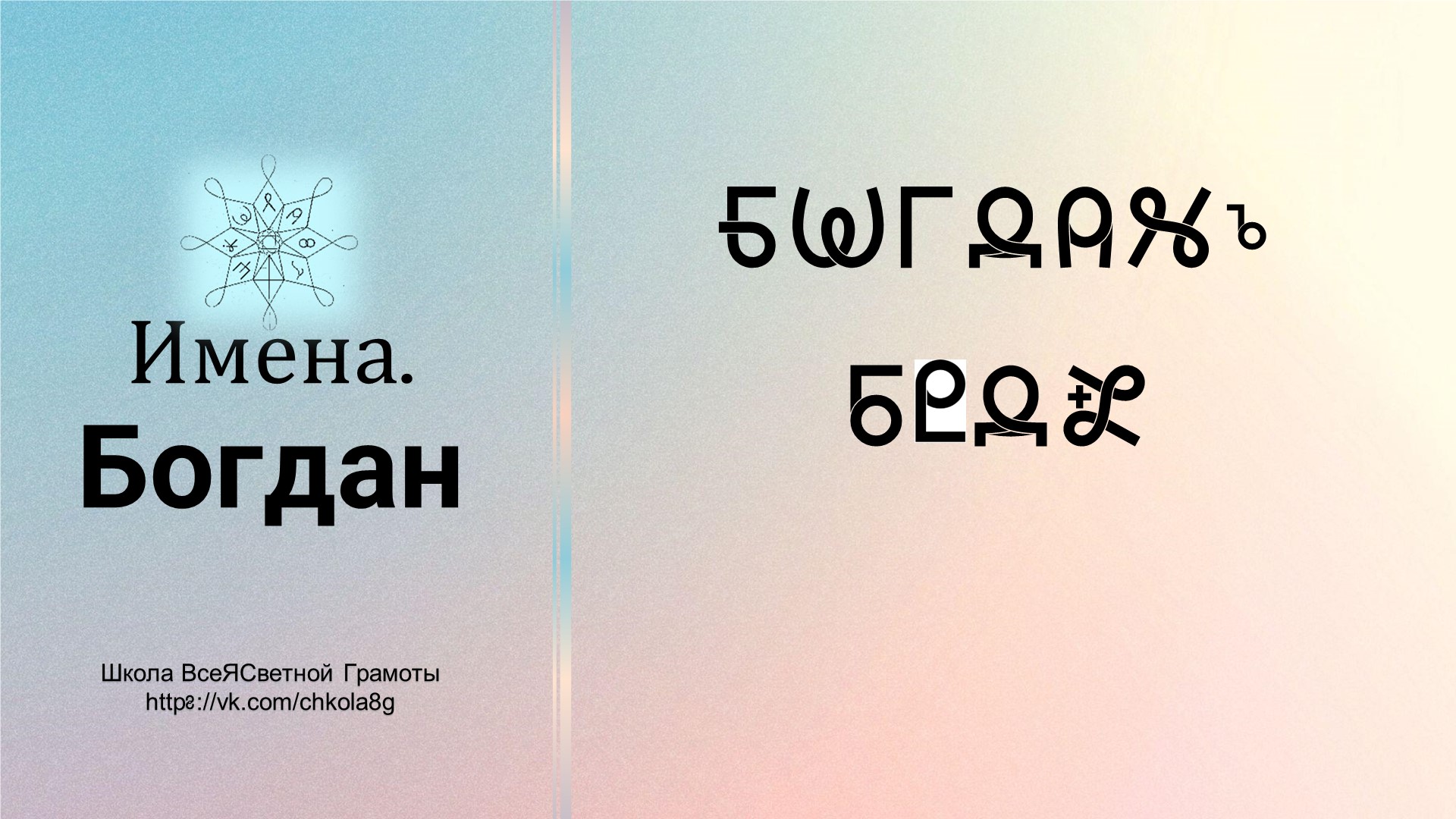 Богданъ. Богдана. Имена. ВсеЯСветная Грамота