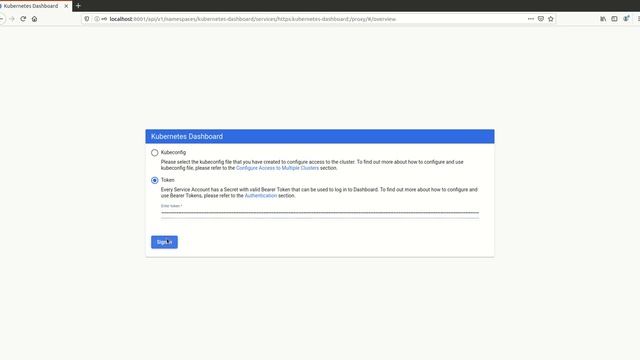 IndyCar Containerized Demo - Step 2.1: Log in to Kubernetes Dashboard смотреть онлайн