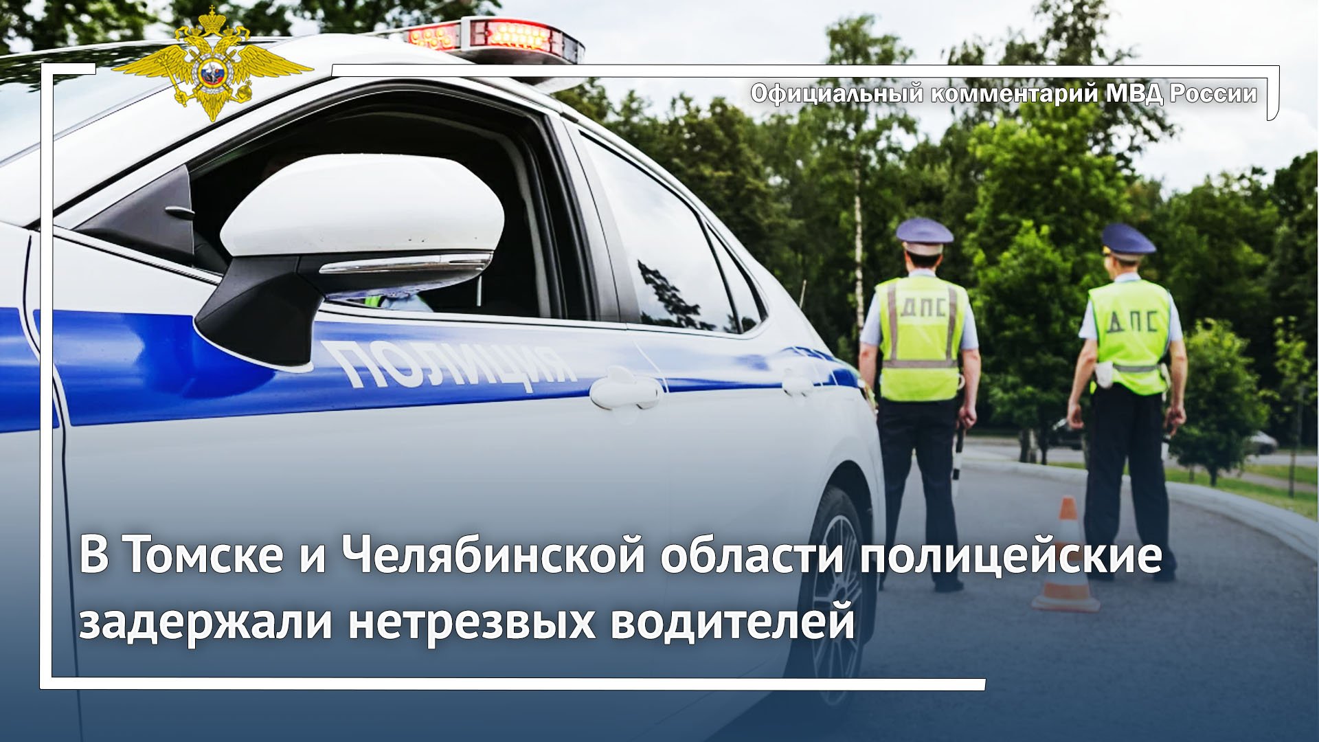 Ирина Волк: В Томске и Челябинской области полицейские задержали нетрезвых водителей