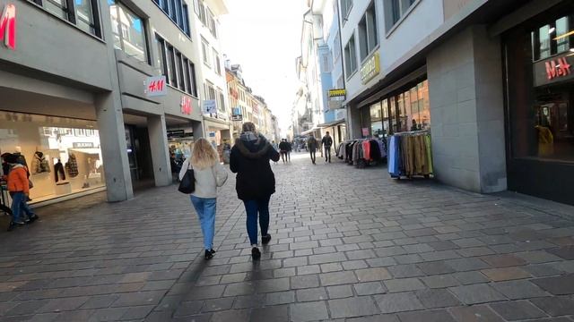 WINTERTHUR ZH, Switzerland Virtual Walking 4K/60FPS смотреть онлайн