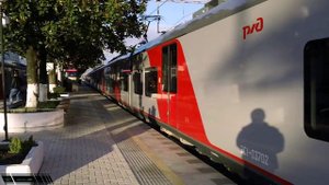 "Ласточка" ЭС1-037 Сочи - Красная Поляна