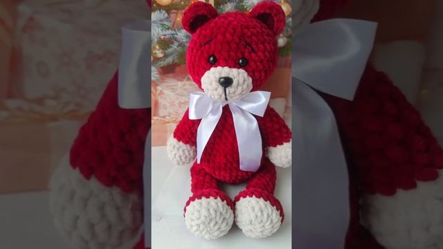 Crochet bear pattern. Free easy crochet tutorial. Вязаный плюшевый мишка крючком (МК Дейнега Юлия)