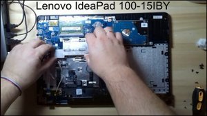 Lenovo IdeaPad 100-15IBY разборка и замена термо пасты!