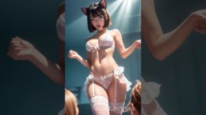 AI art x animal ears x garter stockings x #lookbook #룩북 #ai