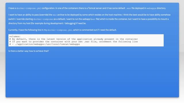 Mount a volume in docker-compose conditionally смотреть онлайн