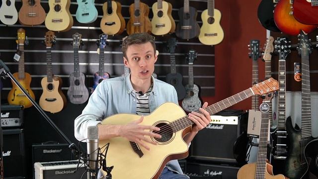 Ель vs кедр. Сравнение электроакустических гитар Baton Rouge AR61S/ACE и AR61C/ACE. смотреть онлайн