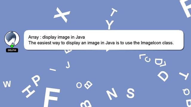 Array : display image in Java смотреть онлайн