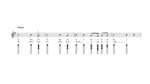 Adios Ke Aloha Tin Whistle Tab