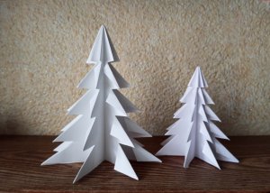 Ёлочка из бумаги за 3 минуты!