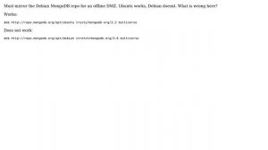 MongoDB repo for apt-mirror