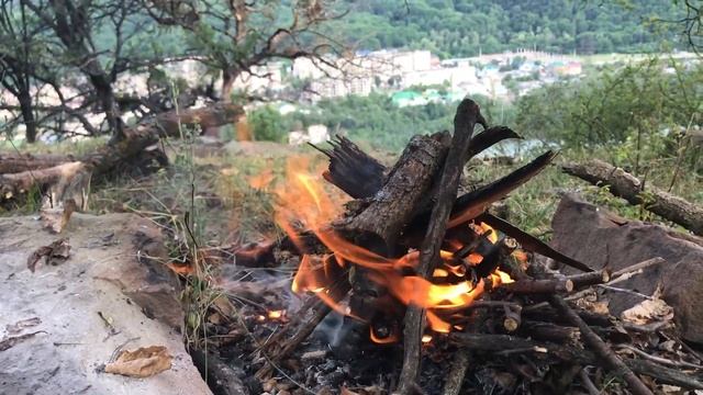 УЖИН В ГОРАХ КАВКАЗА АСМР/dinner in the woods ASMR смотреть онлайн