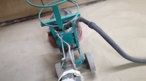 Шлифовка бетона в гараже мозаичной машиной МИСОМ СО-101