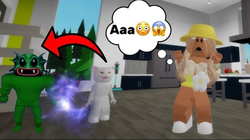 ПРИЮТИЛА КОТА 🐱 НО ОН ОКАЗАЛСЯ МОНСТРОМ 🤯😱 В БРУКХЕЙВЕН РП🏡 Roblox