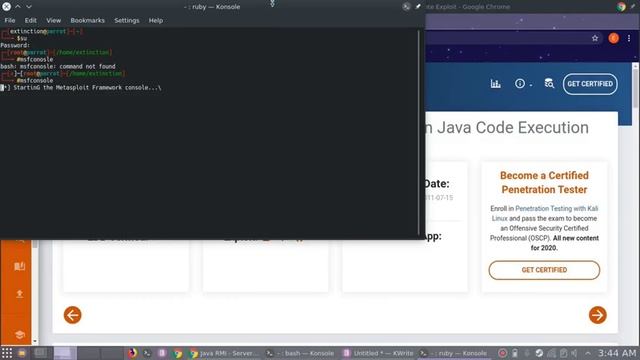 Exploiting Java RMI - Server Insecure Default Configuration Java Code Execution Port 1099