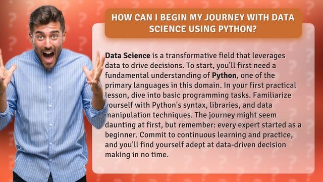 How Can I Begin My Journey with Data Science Using Python?