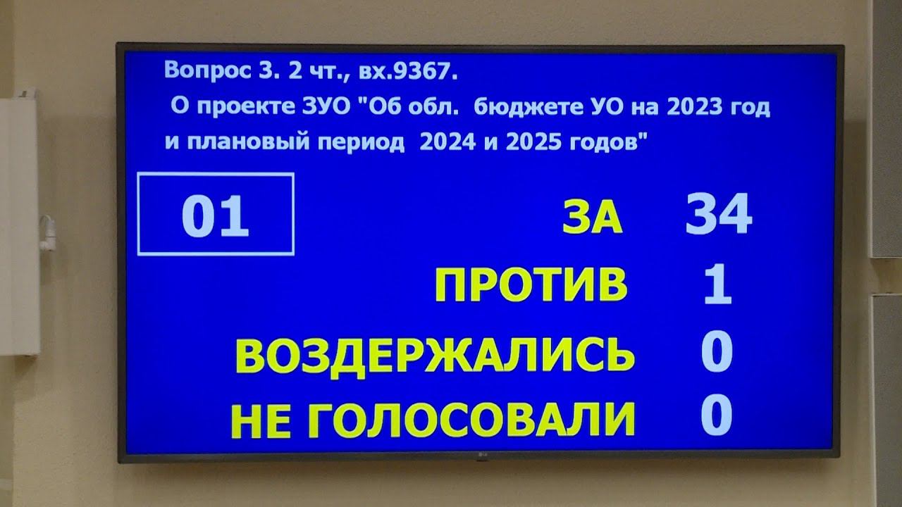Парламентарии приняли региональный бюджет на 2023 год во втором чтении смотреть онлайн