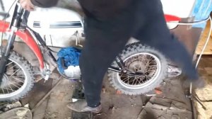 Результат переделки задних амортизаторов cz 250 cross